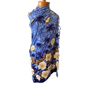 Hibiscus Collection Hawaii bright colors floral sarong swimwear cover beach